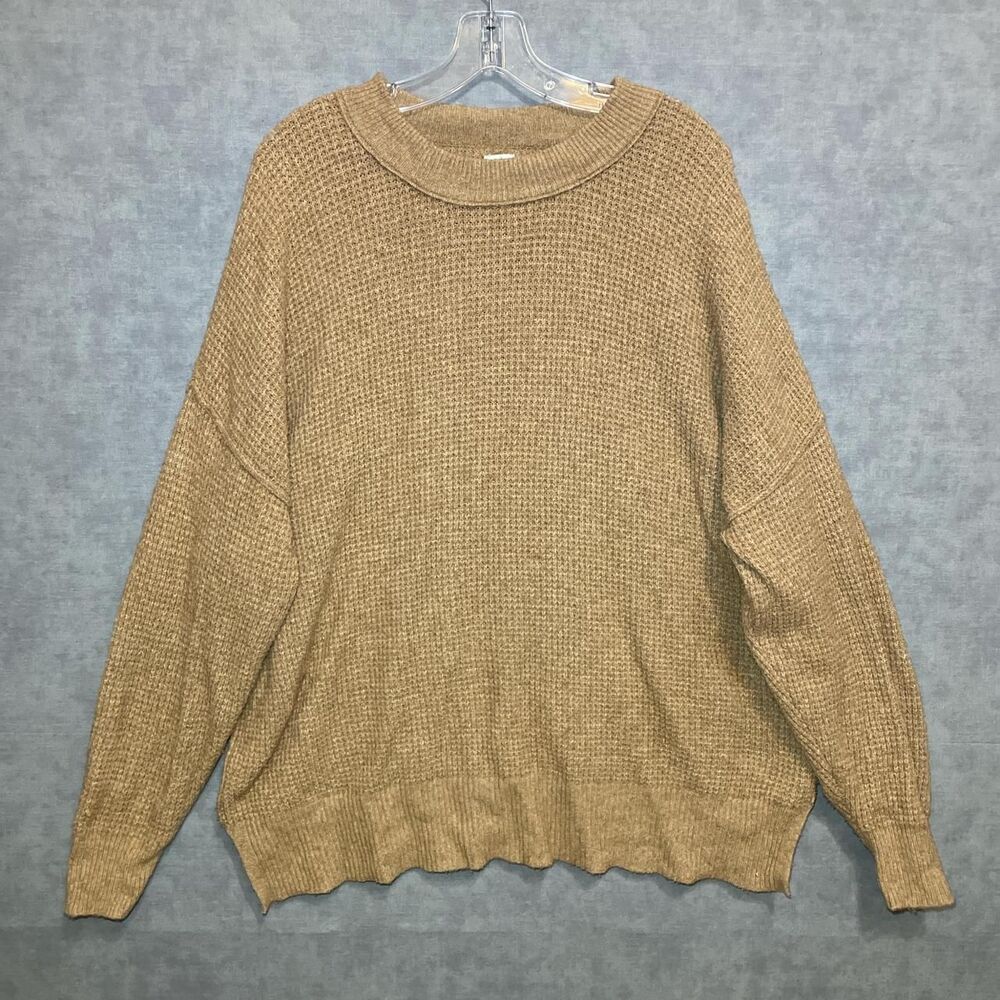 Aerie Women's Brown and Tan Jumper